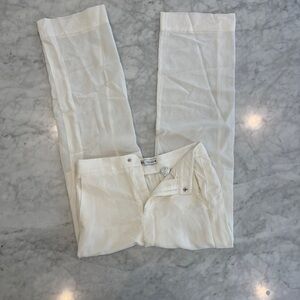 Zara Women’s White Linen Pants